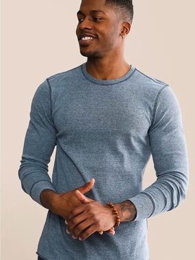 Reclaimed Vintage Blue Crewneck Long Sleeve Shirt